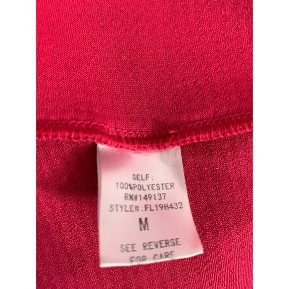 Favlux‎ Fashion Top Womens Medium Flare Hem Skater Fuchsia Pink Long Sleeve - Picture 5 of 12